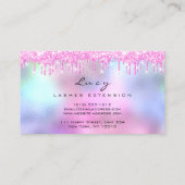 Carte De Visite Maquillage Eyebrow cheveux Eyelashes Parties scint (Dos)