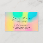 Carte De Visite Maquillage Eyebrow Eyelashes Parties scintillant H (Dos)