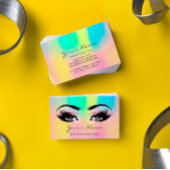 Carte De Visite Maquillage Eyebrow Eyelashes Parties scintillant H