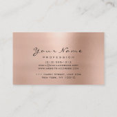 Carte De Visite Maquillage Eyebrow Eyes Lashes Parties scintillant (Dos)