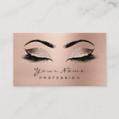 Carte De Visite Maquillage Eyebrow Eyes Lashes Parties scintillant (Devant)