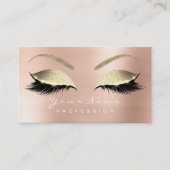 Carte De Visite Maquillage Eyebrow Eyes Lashes Parties scintillant (Devant)