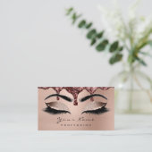Carte De Visite Maquillage Eyebrow Eyes Lashes Parties scintillant (Debout devant)