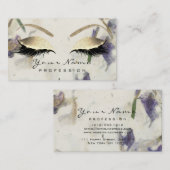 Carte De Visite Maquillage Eyebrow Eyes Lashes Parties scintillant (Devant / Derrière)