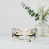 Carte De Visite Maquillage Eyebrow Eyes Lashes Parties scintillant (Debout devant)