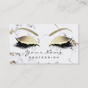 Carte De Visite Maquillage Eyebrow Eyes Lashes Parties scintillant