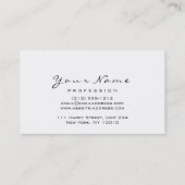 Carte De Visite Maquillage Eyebrow Eyes Lashes Parties scintillant (Dos)