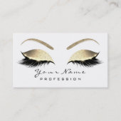 Carte De Visite Maquillage Eyebrow Eyes Lashes Parties scintillant (Devant)