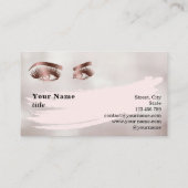 Carte De Visite Maquillage Eyebrow Eyes Lashes Perle (Dos)