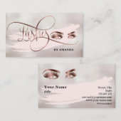 Carte De Visite Maquillage Eyebrow Eyes Lashes Perle (Devant / Derrière)