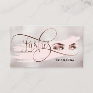 Carte De Visite Maquillage Eyebrow Eyes Lashes Perle