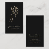 Carte De Visite Maquillage Eyebrow Eyes Lashes Sepia Black Logo SP (Devant / Derrière)