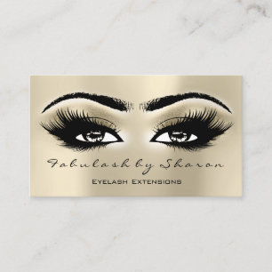 Carte De Visite Maquillage Eyebrow Lash Extension Parties scintill