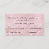 Carte De Visite Maquillage Eyebrow Lashes Extension Parties scinti (Dos)