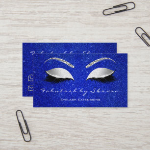 Carte De Visite Maquillage Eyebrow Lashes Parties scintillant Arge
