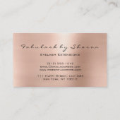 Carte De Visite Maquillage Eyebrow Lashes Parties scintillant Crys (Dos)