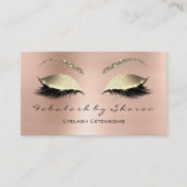 Carte De Visite Maquillage Eyebrow Lashes Parties scintillant Crys (Devant)
