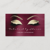 Carte De Visite Maquillage Eyebrow Lashes Parties scintillant Crys (Devant)