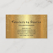 Carte De Visite Maquillage Eyebrow Lashes Parties scintillant Drif (Dos)