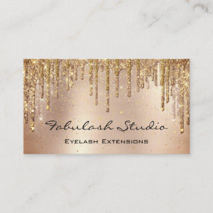 Carte De Visite Maquillage Eyebrow Lashes Parties scintillant Driv