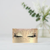 Carte De Visite Maquillage Eyebrow Lashes Parties scintillant Driv (Debout devant)