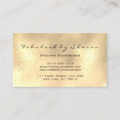 Carte De Visite Maquillage Eyebrow Lashes Parties scintillant Étin (Dos)