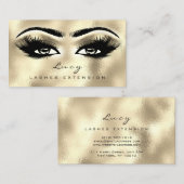 Carte De Visite Maquillage Eyebrow Nom Lash Parties scintillant Go (Devant / Derrière)