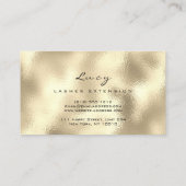 Carte De Visite Maquillage Eyebrow Nom Lash Parties scintillant Go (Dos)