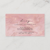 Carte De Visite Maquillage Eyebrow Nom Parties scintillant Lash Ma (Dos)