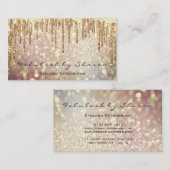 Carte De Visite Maquillage Eyebrow Parties scintillant Eyelash Dri (Devant / Derrière)