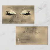 Carte De Visite Maquillage Eyebrows Lashes Parties scintillant Dia (Devant / Derrière)