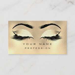 Carte De Visite Maquillage Eyebrows Lashes Parties scintillant Mét