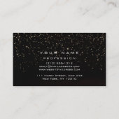 Carte De Visite Maquillage Eyebrows Lashes Parties scintillant Mét (Dos)