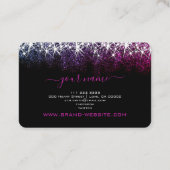 Carte De Visite Maquillage Eyelash Artis Lumineuse Parties scintil (Dos)
