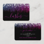 Carte De Visite Maquillage Eyelash Artis Lumineuse Parties scintil (Devant / Derrière)