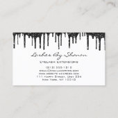 Carte De Visite Maquillage Eyelash Black Drives Blanc Berry violet (Dos)