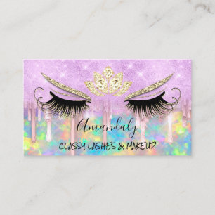 Carte De Visite Maquillage Eyelash Microblade Drivers Lotus Purple