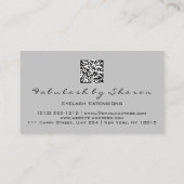 Carte De Visite Maquillage Eyelash QR CODE Logo Microbling Brow Pi (Dos)