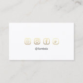 Carte De Visite Maquillage Eyelashes Brosses Logo minimal White Go (Dos)