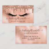 Carte De Visite Maquillage EyeLashes Parties scintillant étincelan (Devant / Derrière)