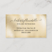 Carte De Visite Maquillage EyeLashes Parties scintillant étincelan (Dos)