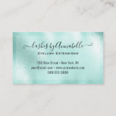 Carte De Visite Maquillage EyeLashes Parties scintillant étincelan (Dos)