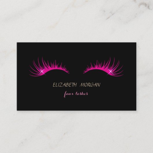 Carte De Visite Maquillage, Faux Lashes (Devant)