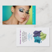 Carte De Visite Maquillage fermé de yeux (Devant / Derrière)