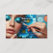 Carte De Visite Maquillage glamour bleu oculaire (Devant)