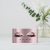 Carte De Visite Maquillage Gold Rose Parties scintillant rose (Debout devant)