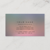 Carte De Visite Maquillage Gris Ombre Verre Rose Yeux Lashes Parti (Dos)