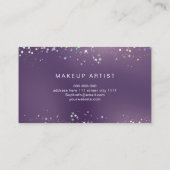 Carte De Visite Maquillage Holographique Parties scintillant Artis (Dos)
