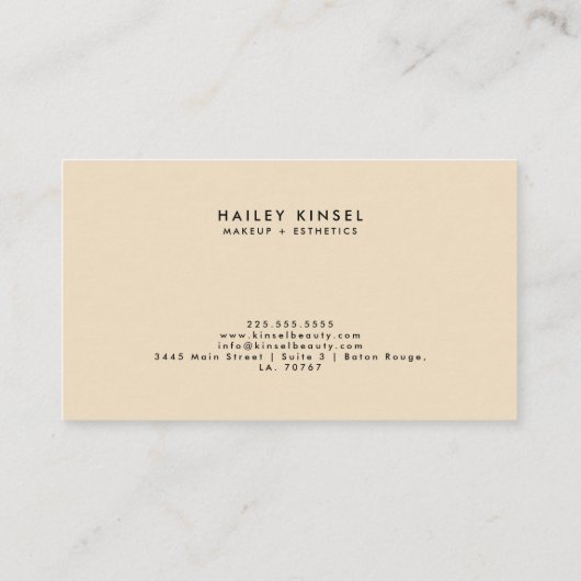 Carte De Visite Maquillage Leopard Lip (Dos)