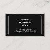 Carte De Visite Maquillage minimal moderne (Dos)